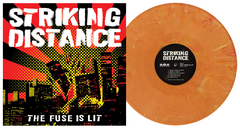 STRIKING DISTANCE "The Fuse Is Lit" LP (B9) Orange Vinyl